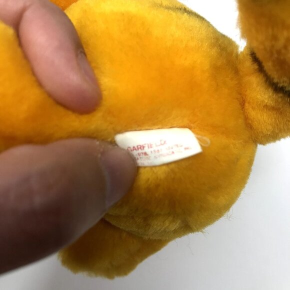 Small Vintage 1980s Garfield Mini Plush Stuffed Animal Soft Toy - Picture 4 of 4